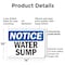 Signmission Water Sump, 14 in W x Rectangle, Plastic OS-2PACK-NS-P-1014-L-18984 - alternate 7